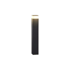 Solar Garden Bollard Light – Black Post, Motion Sensor Option