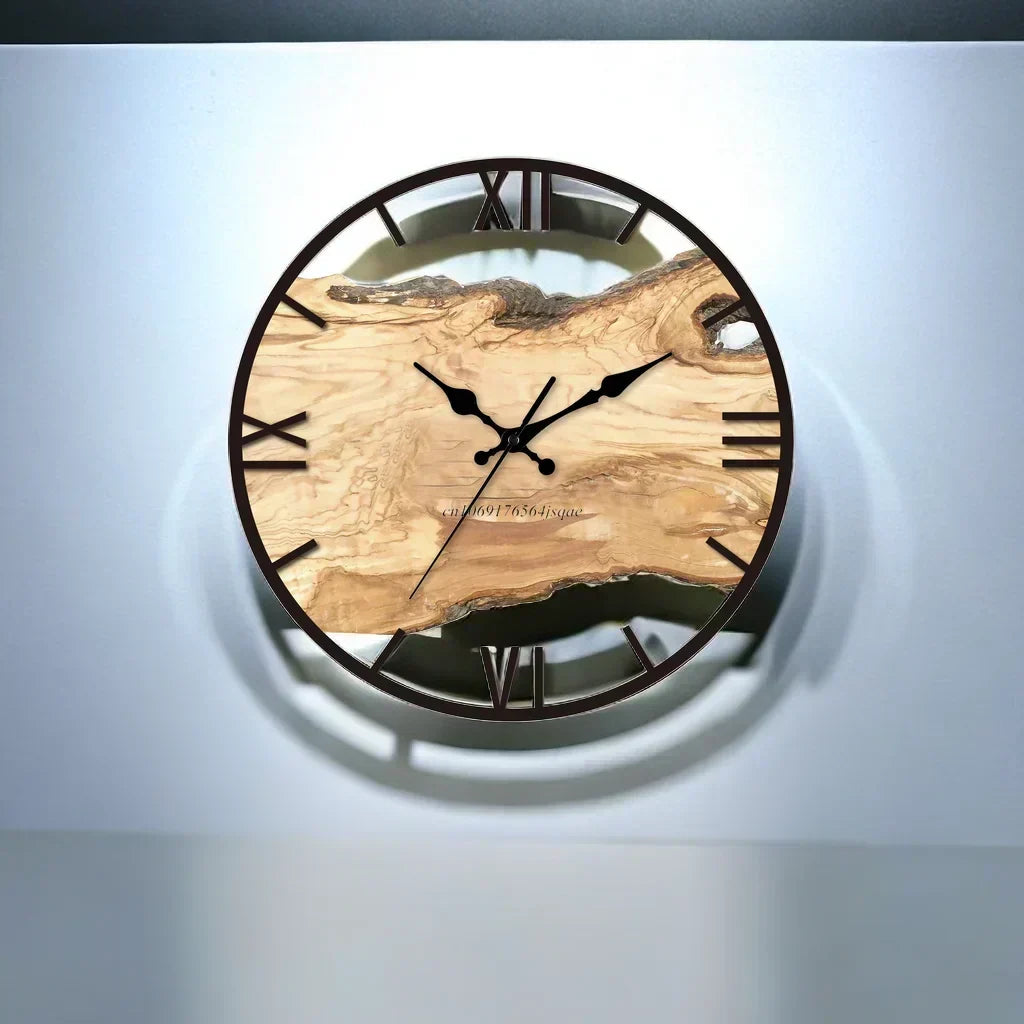 Modern Transparent Acrylic Wall Clock – 11.8"
