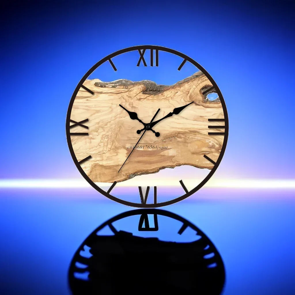 Modern Transparent Acrylic Wall Clock – 11.8"
