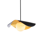 Marble Globe Pendant Light – Black or White