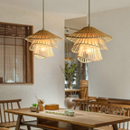 Organic Woven Rattan Pendant Light – 3 Sizes