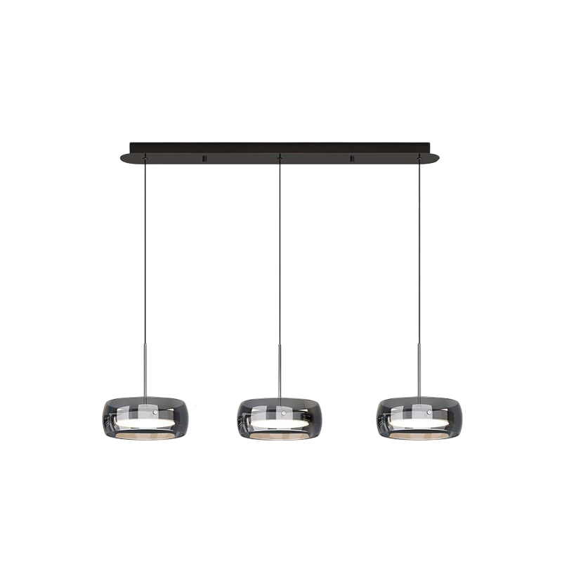 Modern Multi-Light Glass Dining Pendant – 3 or 4 Lights