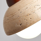 Mushroom Stone Pendant Light – 5.9"