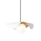 Marble Globe Pendant Light – Black or White