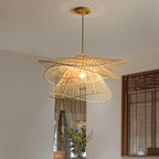 Organic Woven Rattan Pendant Light – 3 Sizes