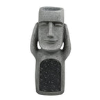 Solar Easter Island Head Garden Statues – See, Hear, Speak No Evil