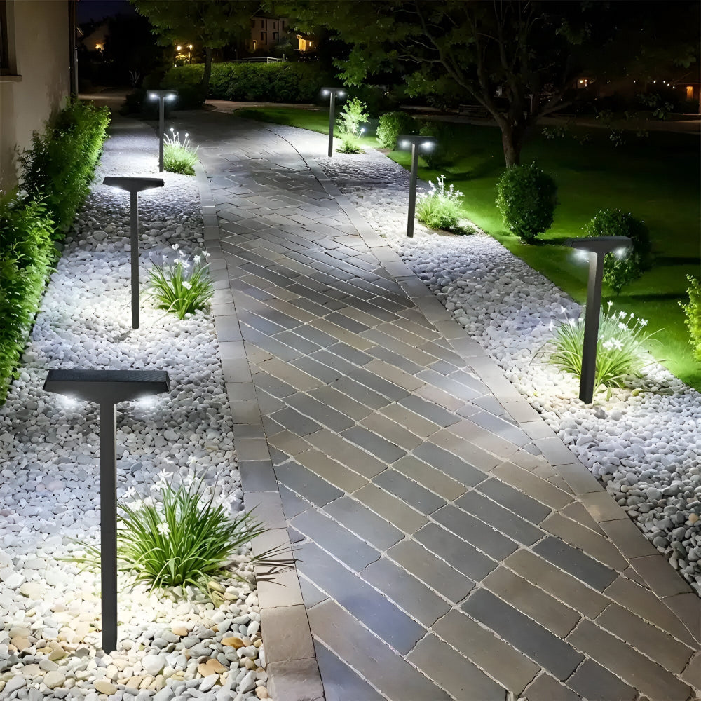 Solar LED T-Post Pathway Lights – 4 Pack