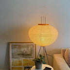 Japanese Rice Paper Floor Lamp – 48.4" Tall