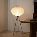 Japanese rice paper floor lamp