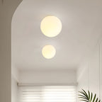 Frosted Glass Globe Wall Lamp – Warm or White Light