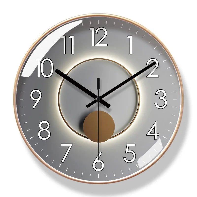 Modern Round Decorative Wall Clock – 8 Styles