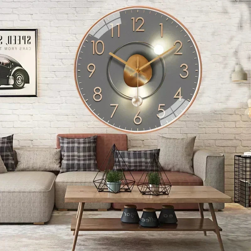 Modern Silent Wall Clock – 9 Designs, 11.8"