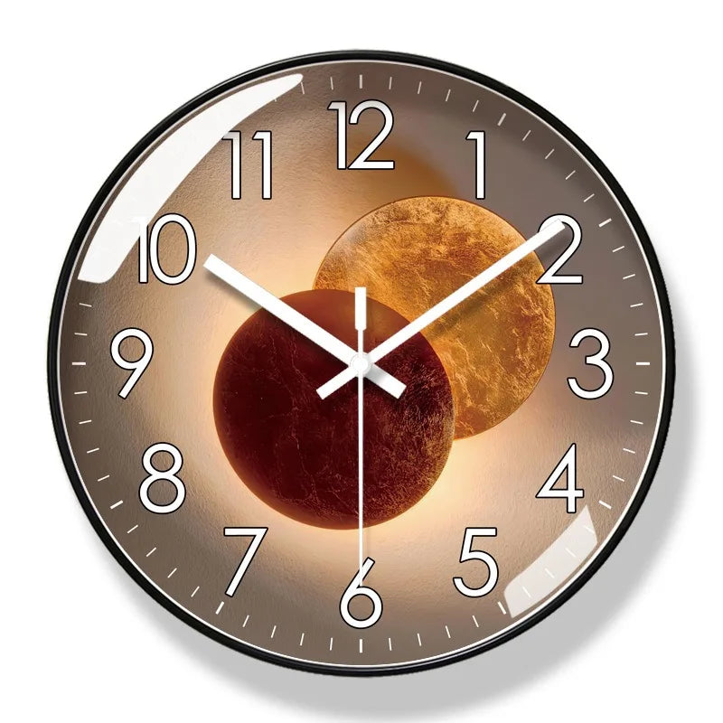 Modern Round Decorative Wall Clock – 8 Styles