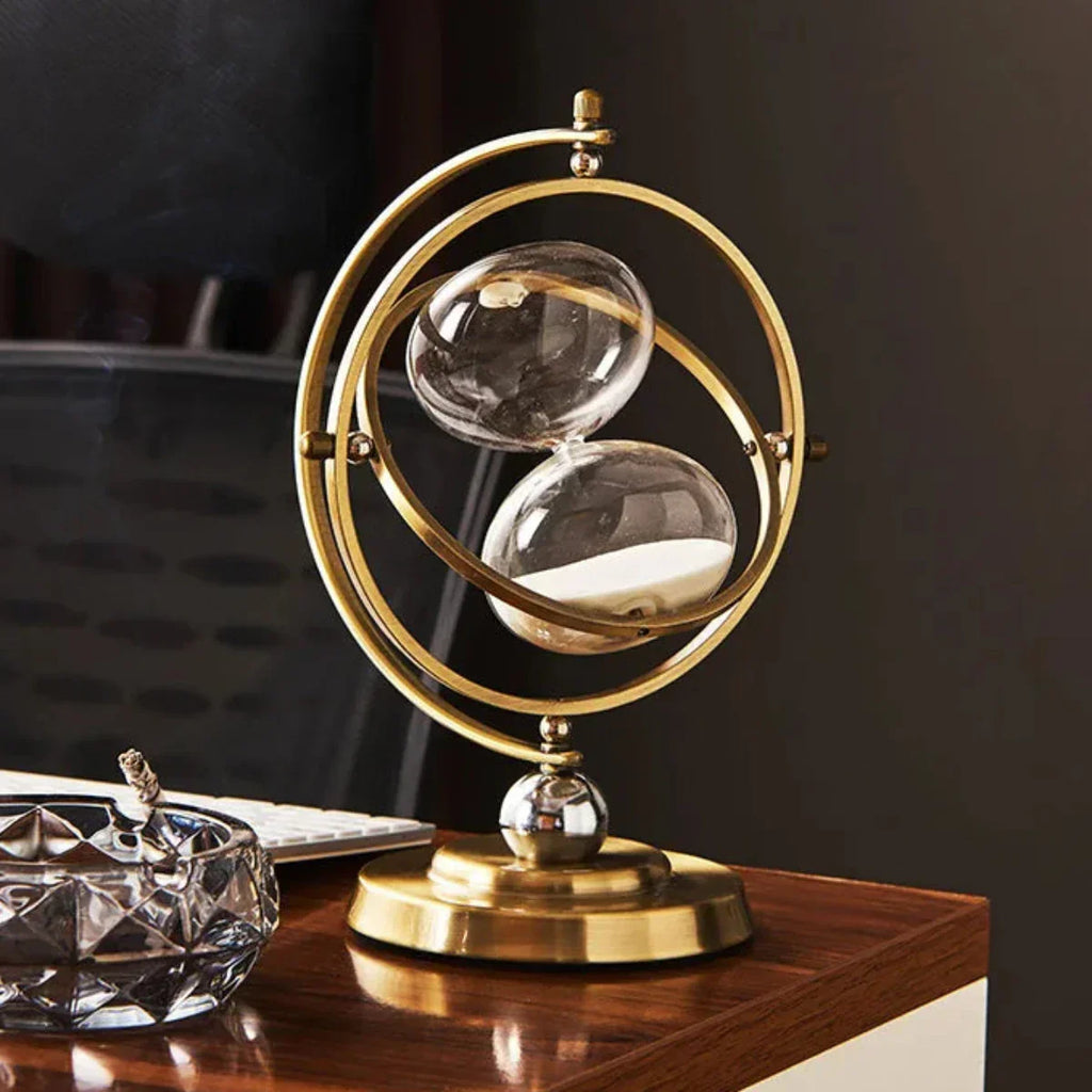 Luxury Hourglass Sand Timer with Metal Frame – 15, 30 or 60 Min