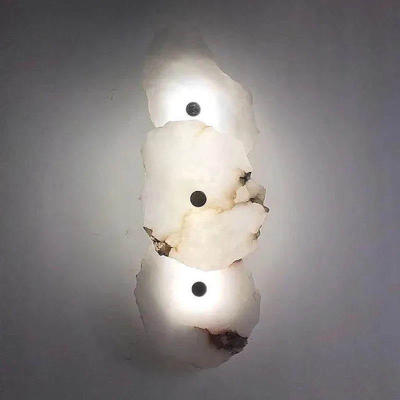 Organic Stone-Look LED Wall Sconce – 1 to 7 Lights