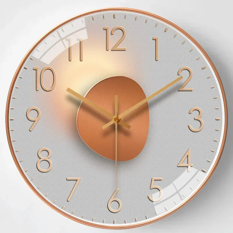 Modern Silent Wall Clock – 9 Designs, 11.8"