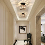 Glam Crystal Flush Mount Ceiling Light – Round or Square