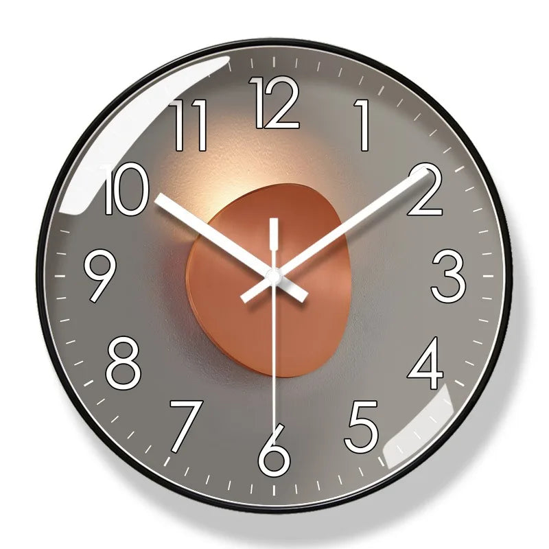 Modern Round Decorative Wall Clock – 8 Styles