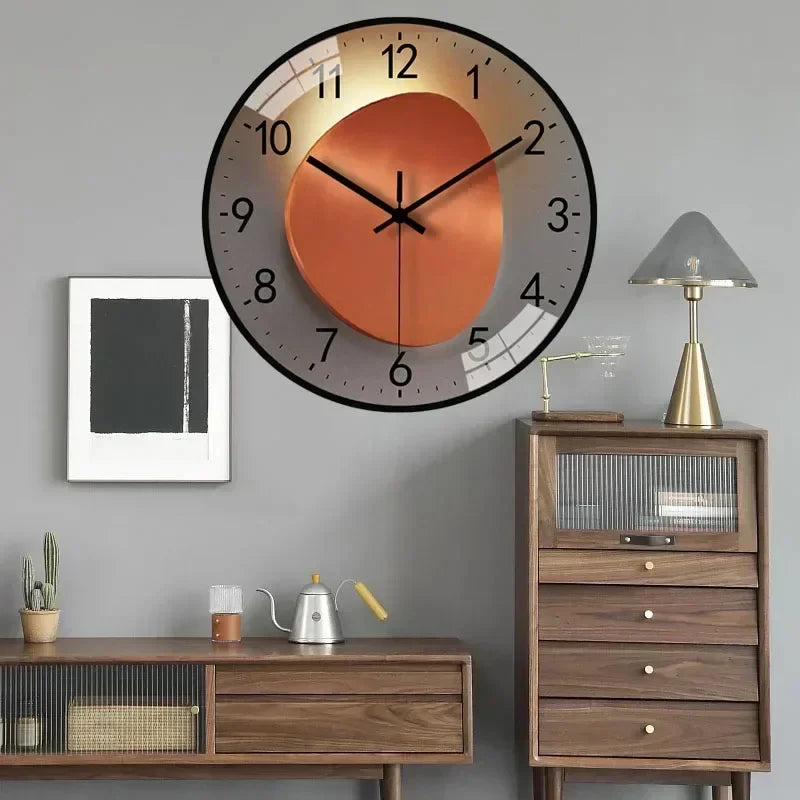 Modern Silent Wall Clock – 9 Designs, 11.8"