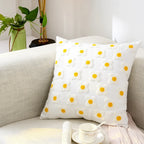 Embroidered Floral Throw Pillow Cover – 18" x 18"