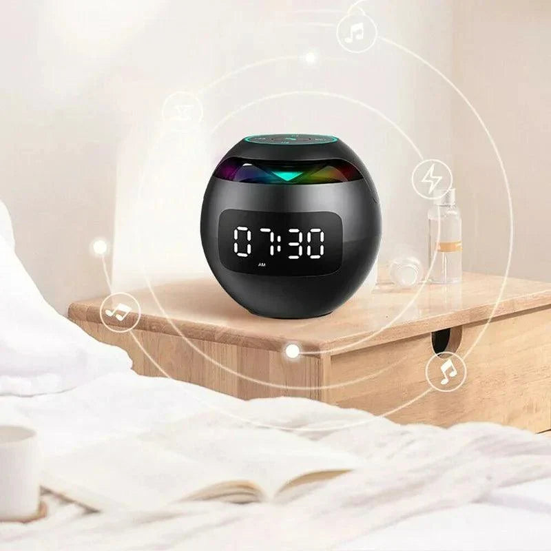 Bluetooth Speaker Alarm Clock with LED Display