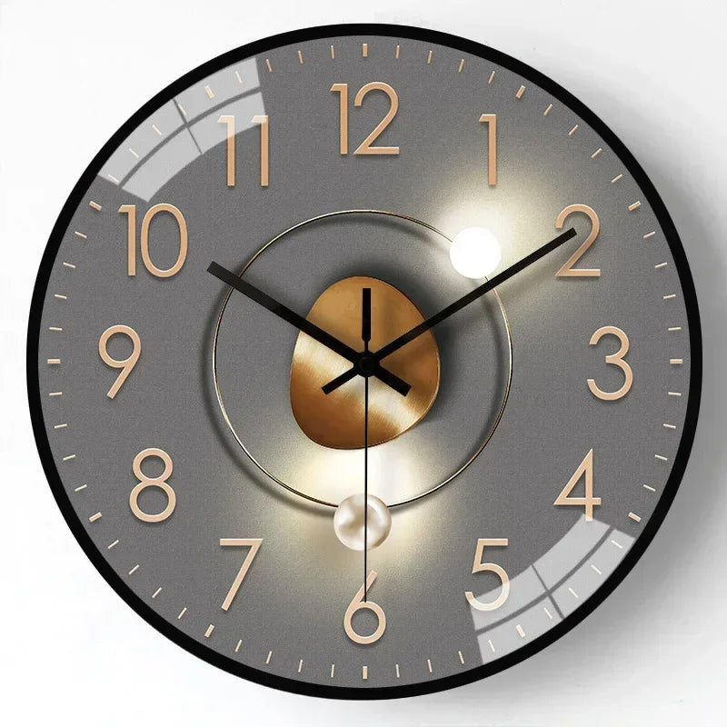 Modern Silent Wall Clock – 9 Designs, 11.8"