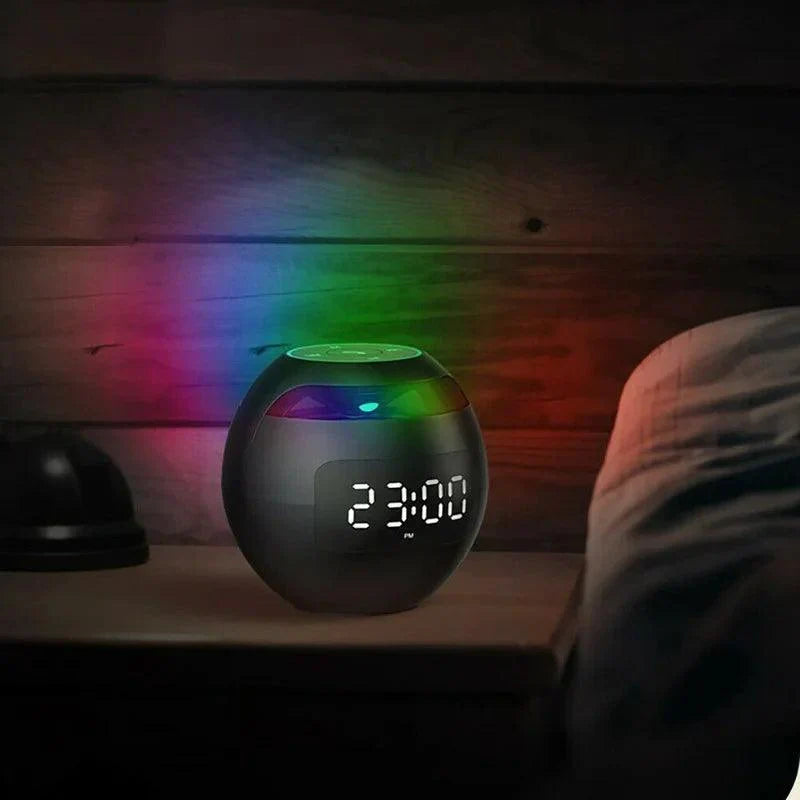 Bluetooth Speaker Alarm Clock with LED Display