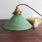 Vintage Industrial Cone Pendant Light – Rustic Finish