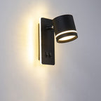 Adjustable LED Spotlight Wall Sconce with Ambient Backlight
