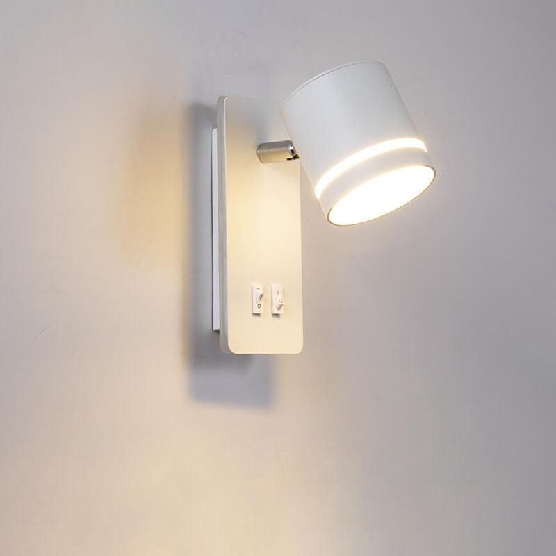 Adjustable LED Spotlight Wall Sconce with Ambient Backlight