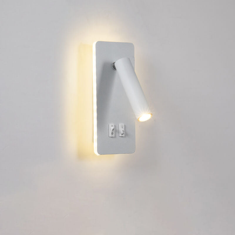 Adjustable LED Spotlight Wall Sconce with Ambient Backlight