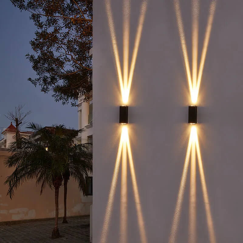Scandi Up-Down LED Outdoor Wall Light – Black, Dimmable Options