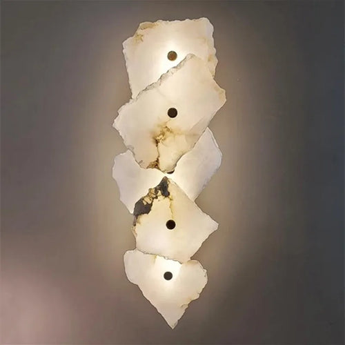 Organic Stone-Look LED Wall Sconce – 1 to 7 Lights