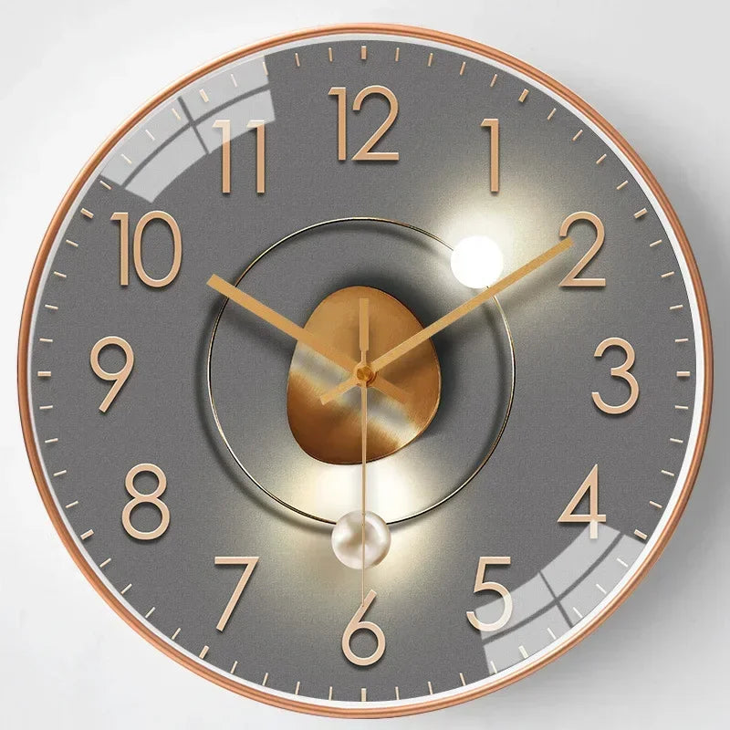 Modern Silent Wall Clock – 9 Designs, 11.8"