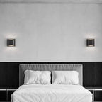 Up-Down LED Wall Lamp – Aluminum Cube, Black or Gold