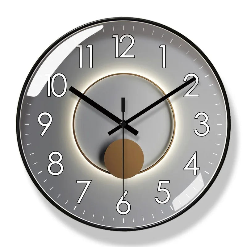 Modern Round Decorative Wall Clock – 8 Styles