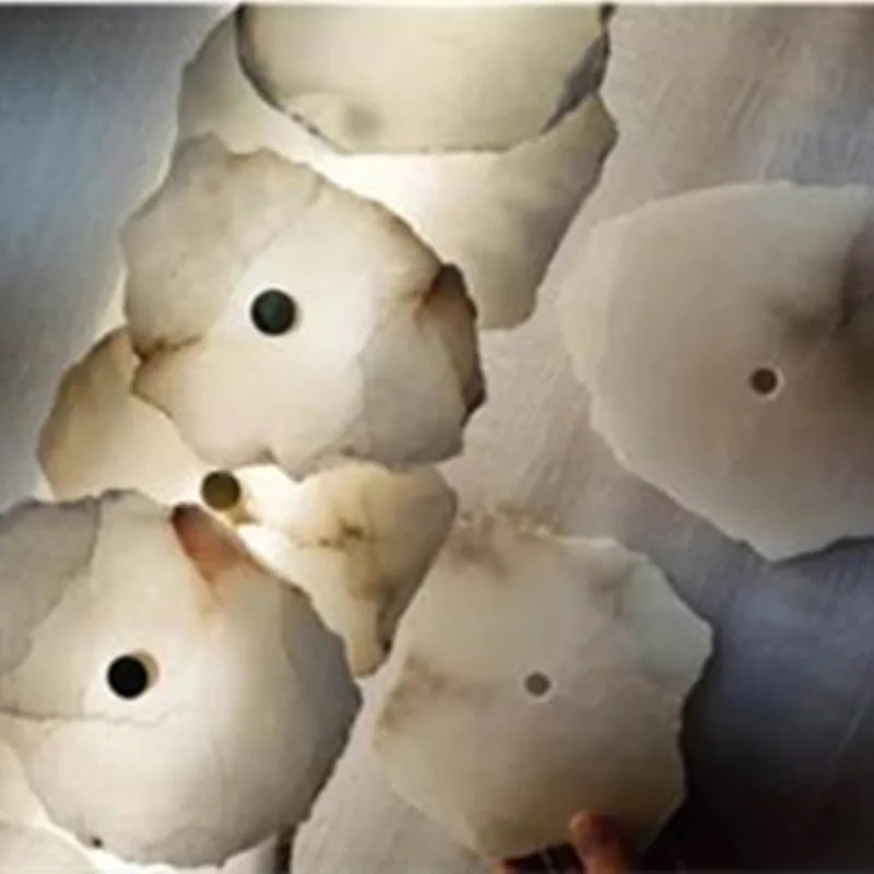 Organic Stone-Look LED Wall Sconce – 1 to 7 Lights