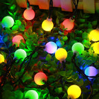Solar LED Outdoor String Lights – Warm White or Multicolor