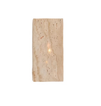 Natural Travertine Cube Wall Sconce – Square or Rectangle