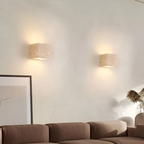 Natural Travertine Cube Wall Sconce – Square or Rectangle