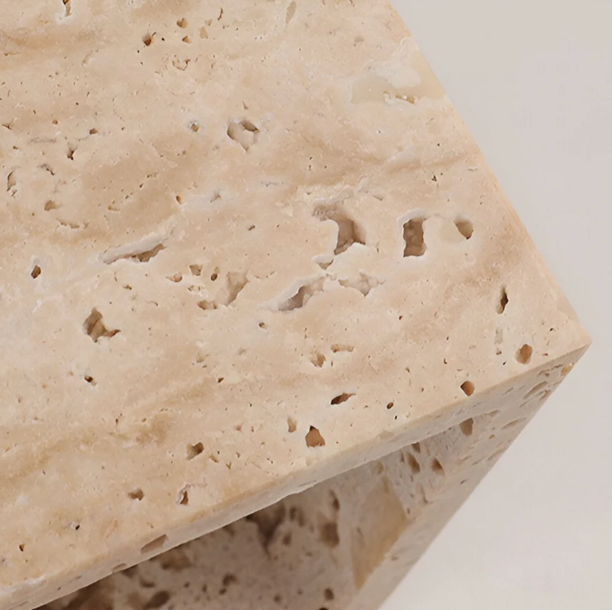 Natural Travertine Cube Wall Sconce – Square or Rectangle