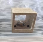 Natural Travertine Cube Wall Sconce – Square or Rectangle