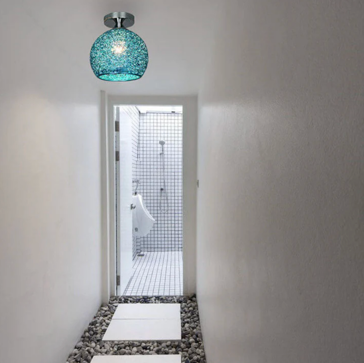 Woven Metal Globe Flush Mount Ceiling Light – 9 Colors