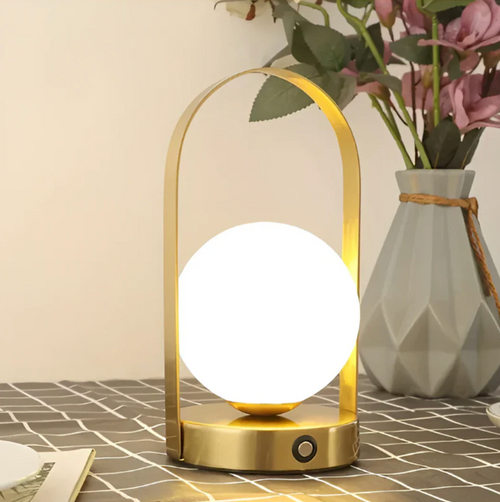 LED globe table lamp