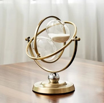 Luxury Hourglass Sand Timer with Metal Frame – 15, 30 or 60 Min