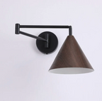 Scandinavian Wooden Cone Wall Sconce