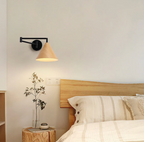 Scandinavian Wooden Cone Wall Sconce