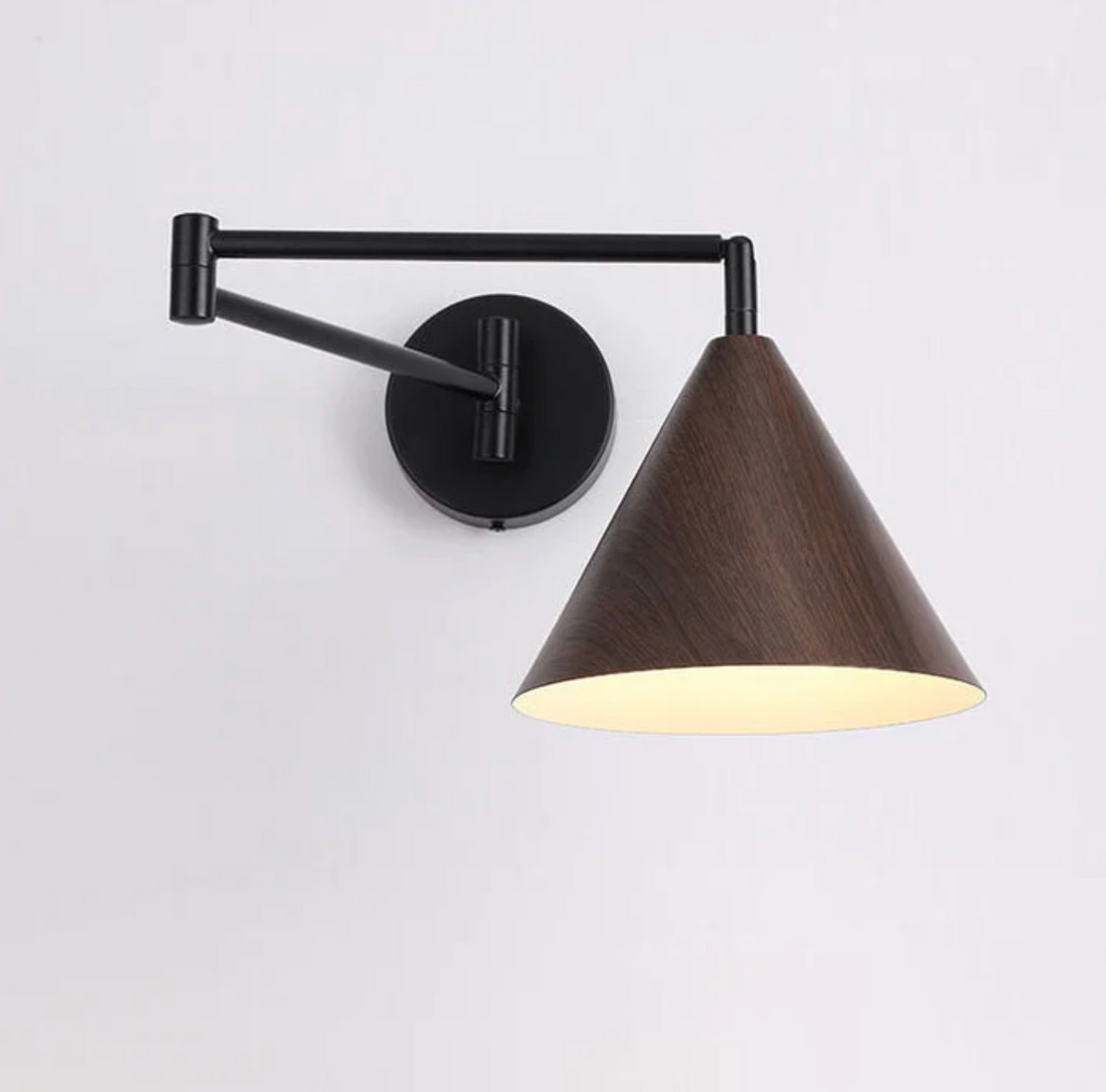 Scandinavian Wooden Cone Wall Sconce