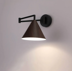 Scandinavian Wooden Cone Wall Sconce