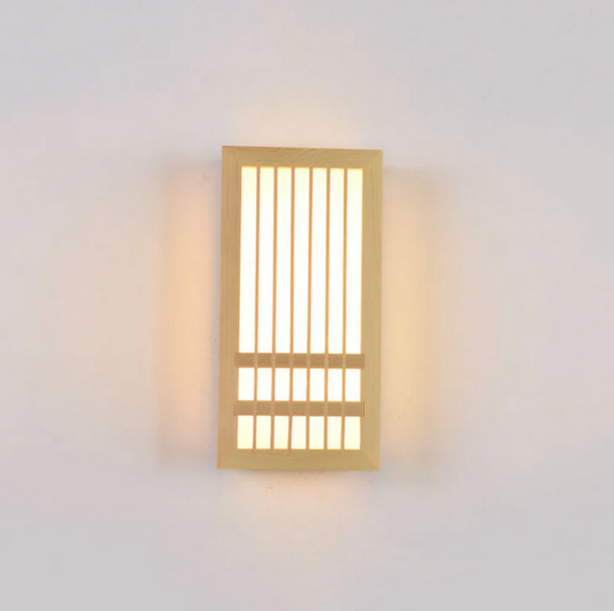 Japandi Wooden Slat LED Wall Light